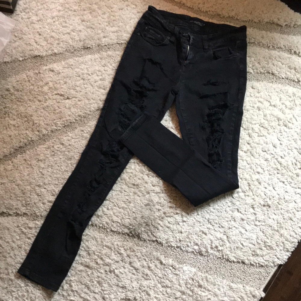 Ripped black jeans